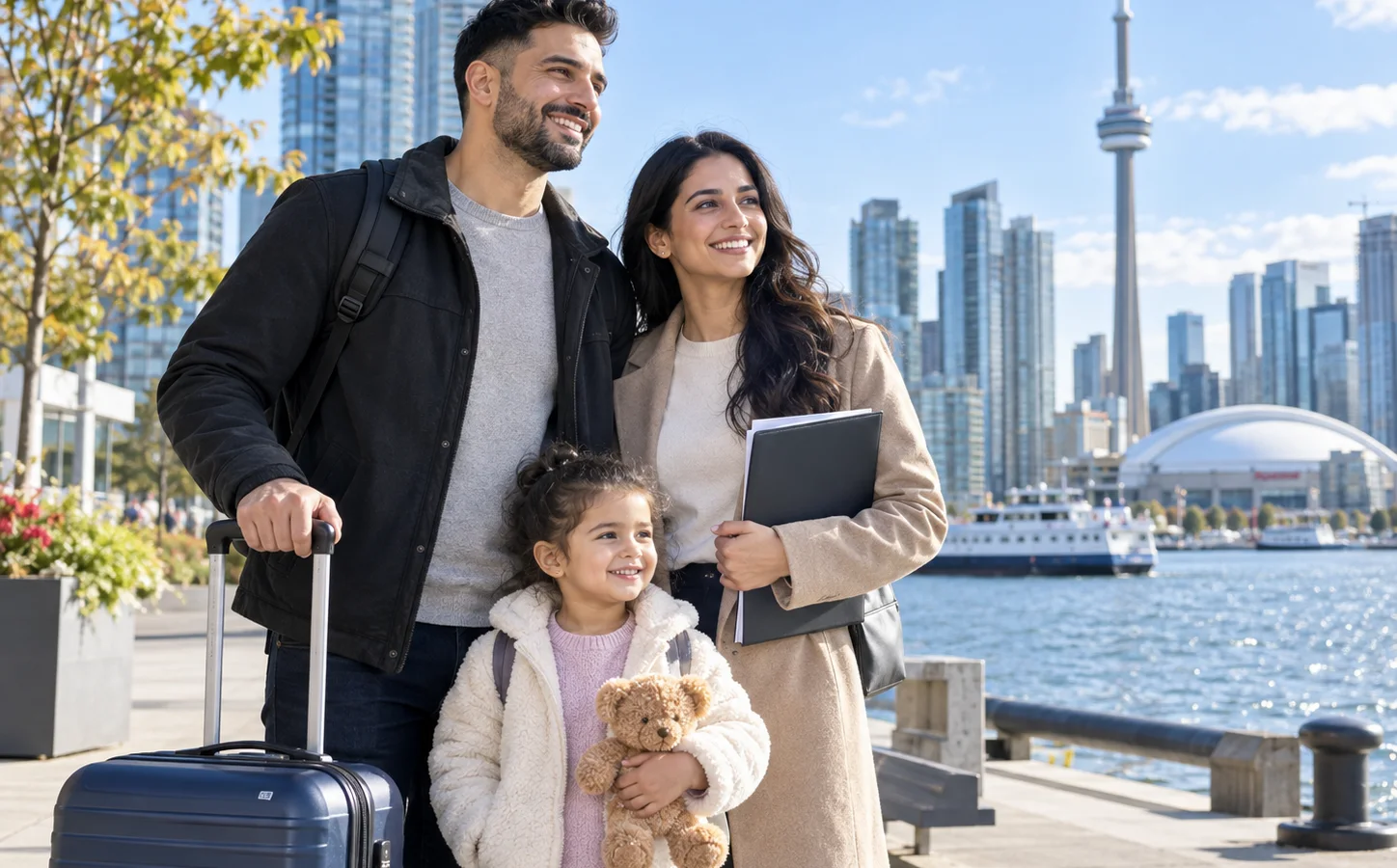 Family beginning a new life in Canada, representing permanent residence pathways
